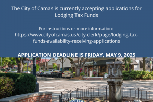 City of Camas Accepting Applications for 2025 Lodging Tax Funds