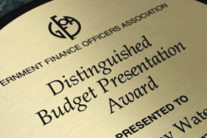 City of Camas Finance Dept. Receives Distinguished Budget Presentation Award Once Again