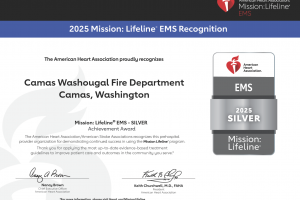 CWFD Nationally Recognized for Commitment to Quality Care for Heart Attacks and Strokes