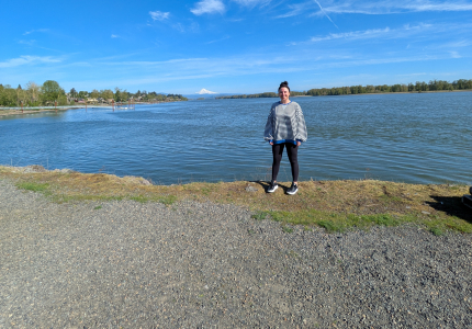Photo of woman on beach.