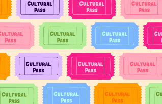 Image of several tickets that say cultural pass on them.
