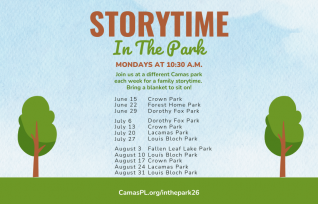 Storytime in the Park 2026