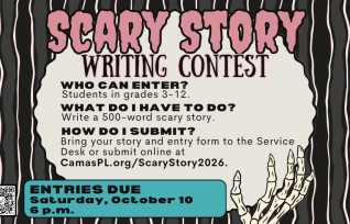 Scary Story Writing Contest 2026 Scary Story Writing Contest 2026, deadline 10/10, grades 3-12