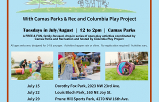 Annual Tots to Teens Series Returns to Camas Beginning July 15