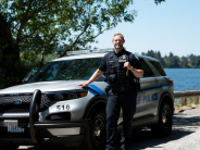 Police officer & car