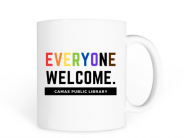 mug with the words Everyone Welcome on it