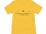 tee shirt with the words Camas Public Library