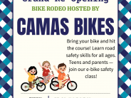 Camas Bikes Bike Rodeo Safety workshops July 2nd, 2026 12 pm - 3 pm