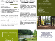 Fallen Leaf Lake Park Shelter Brochure Page 2