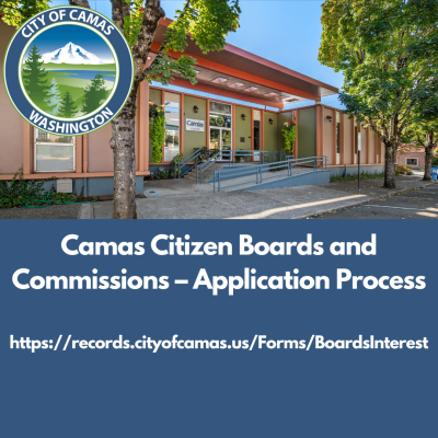 Apply for the City of Camas Planning Commission 