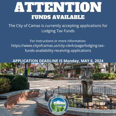 City of Camas Accepting Applications for 2024 Lodging Tax Funds