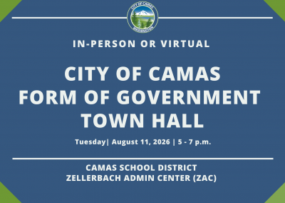Form of Government Town Hall Aug. 11, 2026 Form of Government Town Hall Aug. 11, 2026