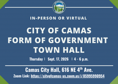 September 17, 2026 Form of Government Town Hall September 17, 2026 Form of Government Town Hall