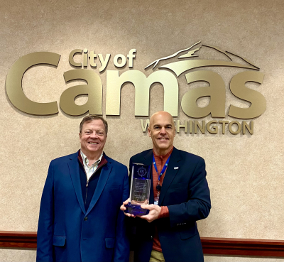 City of Camas Recognized by ETC With “Leading The Way Award” for Ranking in Top 10% Nationally