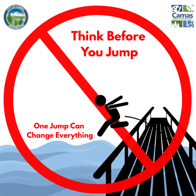 Camas to Launch “Think Before You Jump” Water Safety Campaign Camas to Launch “Think Before You Jump” Water Safety Campaign