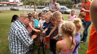 Instructor teaching Children