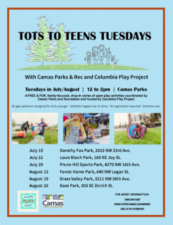 Tots to Teens Tuesdays