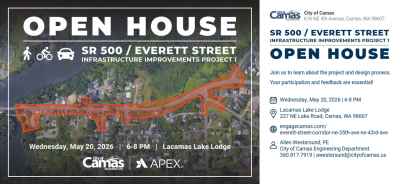 Everett Street Corridor Improvements Open House May 20
