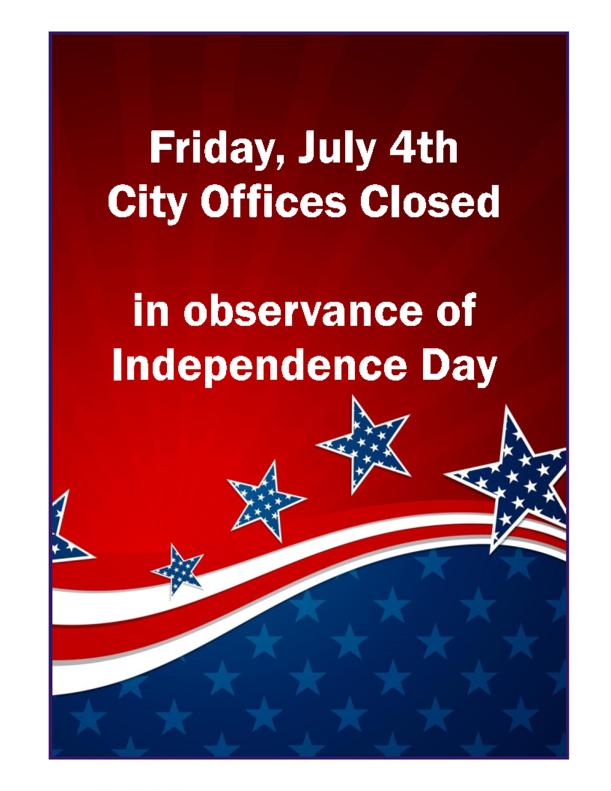 July 4th Sign
