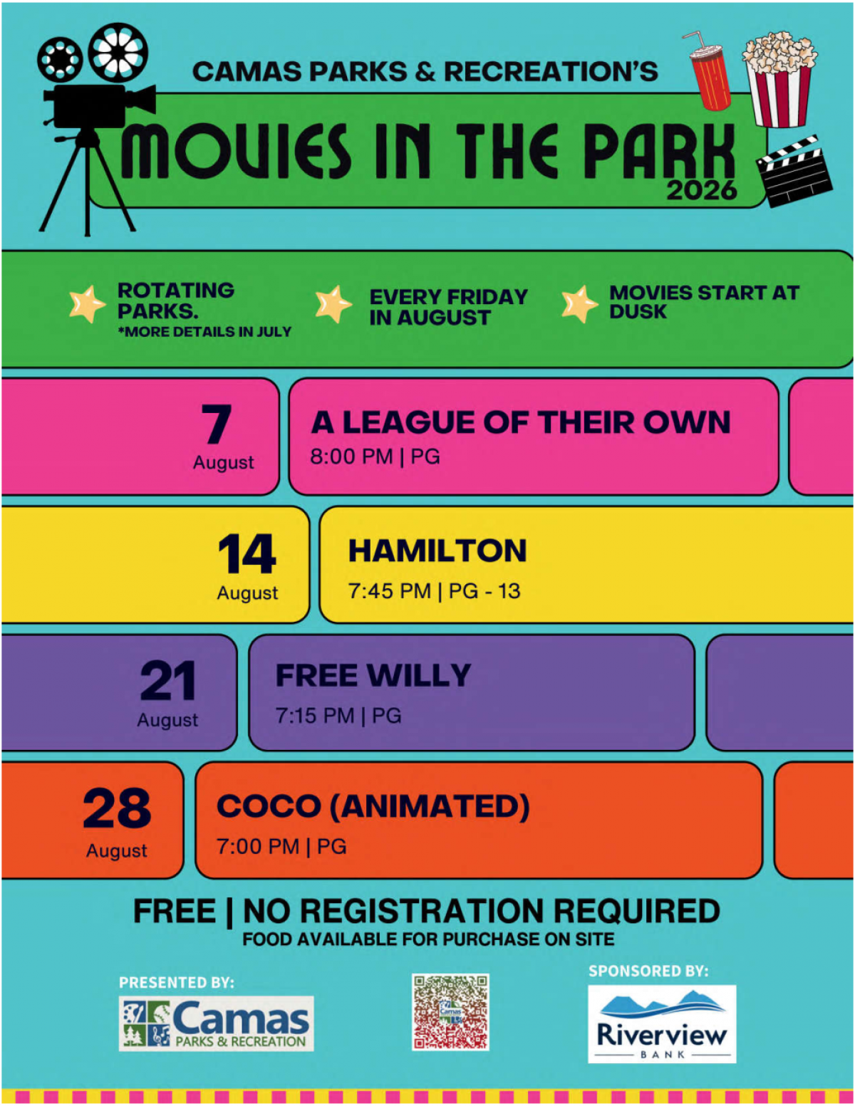 Movies in the Park 2026