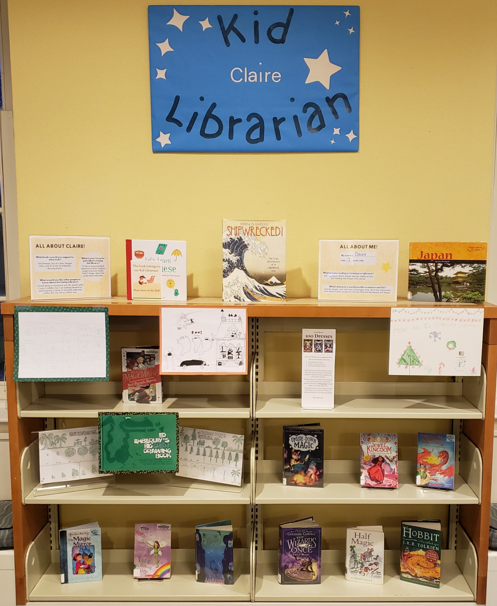 Kid Librarian Claire C. Camas WA