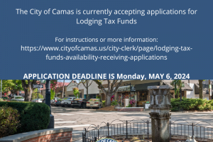 City of Camas Accepting Applications for 2024 Lodging Tax Funds