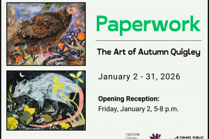 Camas Library Presents “Paperwork: The Art of Autumn Quigley” in the Second Story Gallery