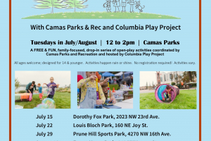 Annual Tots to Teens Series Returns to Camas Beginning July 15