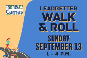 Camas Parks & Recreation Announces 2nd Annual Leadbetter Walk & Roll Sept. 13