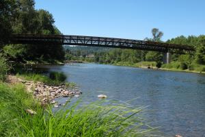 Washougal River Greenway bridge over river 